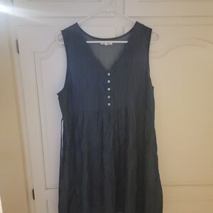 Maurices Denim Blue Sleeveless Dress